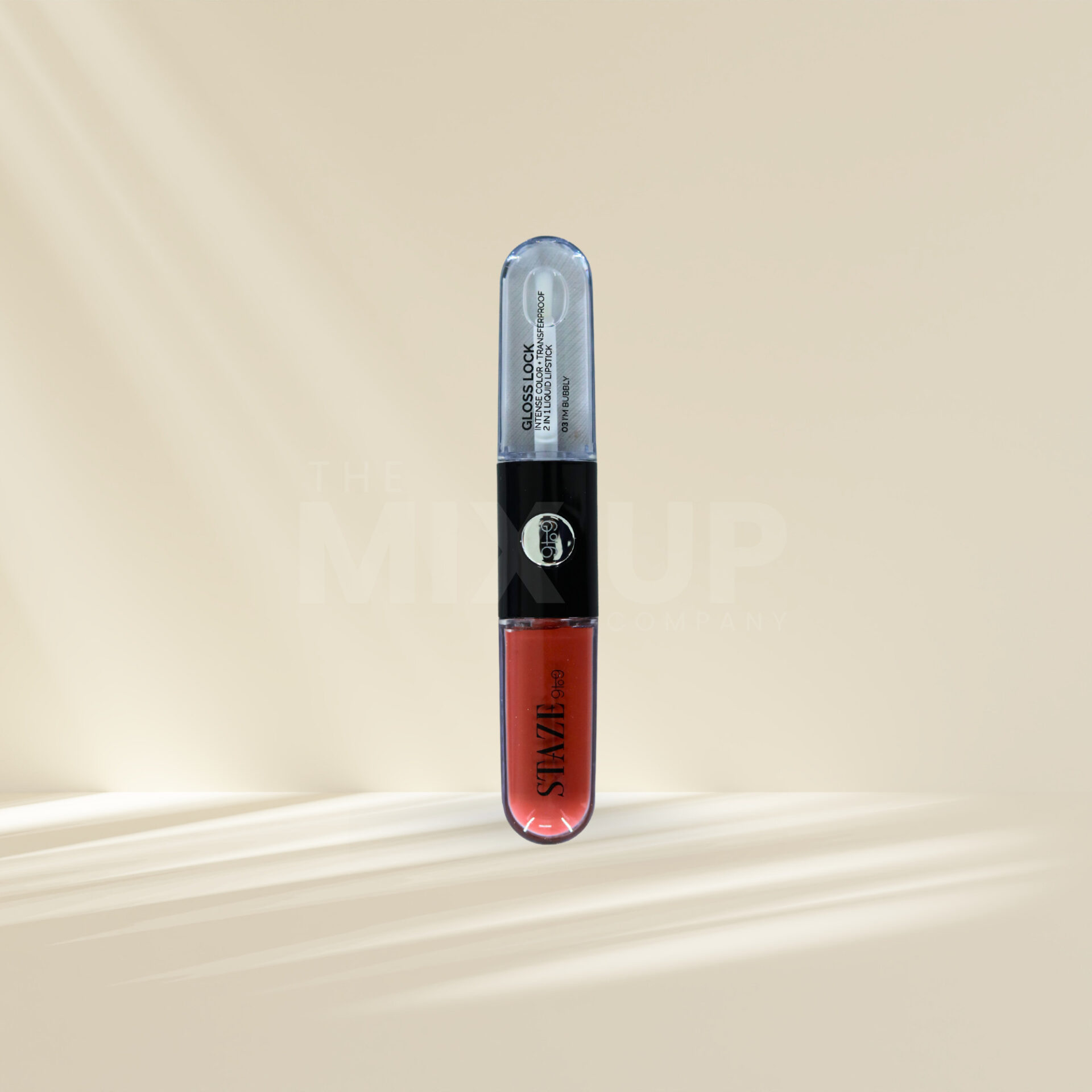 Staze 9to9 Gloss Lock 2-in-1 Liquid Lipstick | 03 I'm Bubbly - Image 3